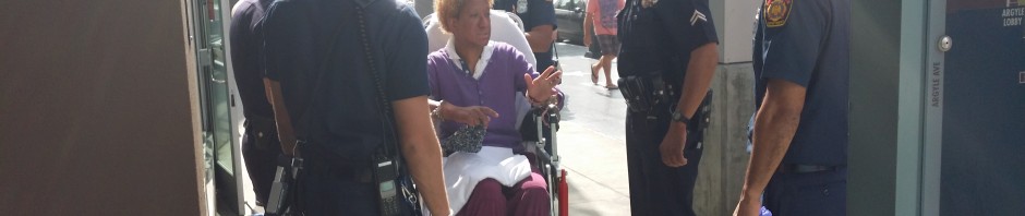 Scientology Guards in Hollywood on Vine Street Detain a Woman – Is She Guilty?